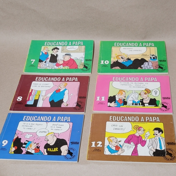 Rare Set of 12 Books - Educando A Papá. Frank Johnson. Oveja Negra. 1987 - Picture 6 of 8